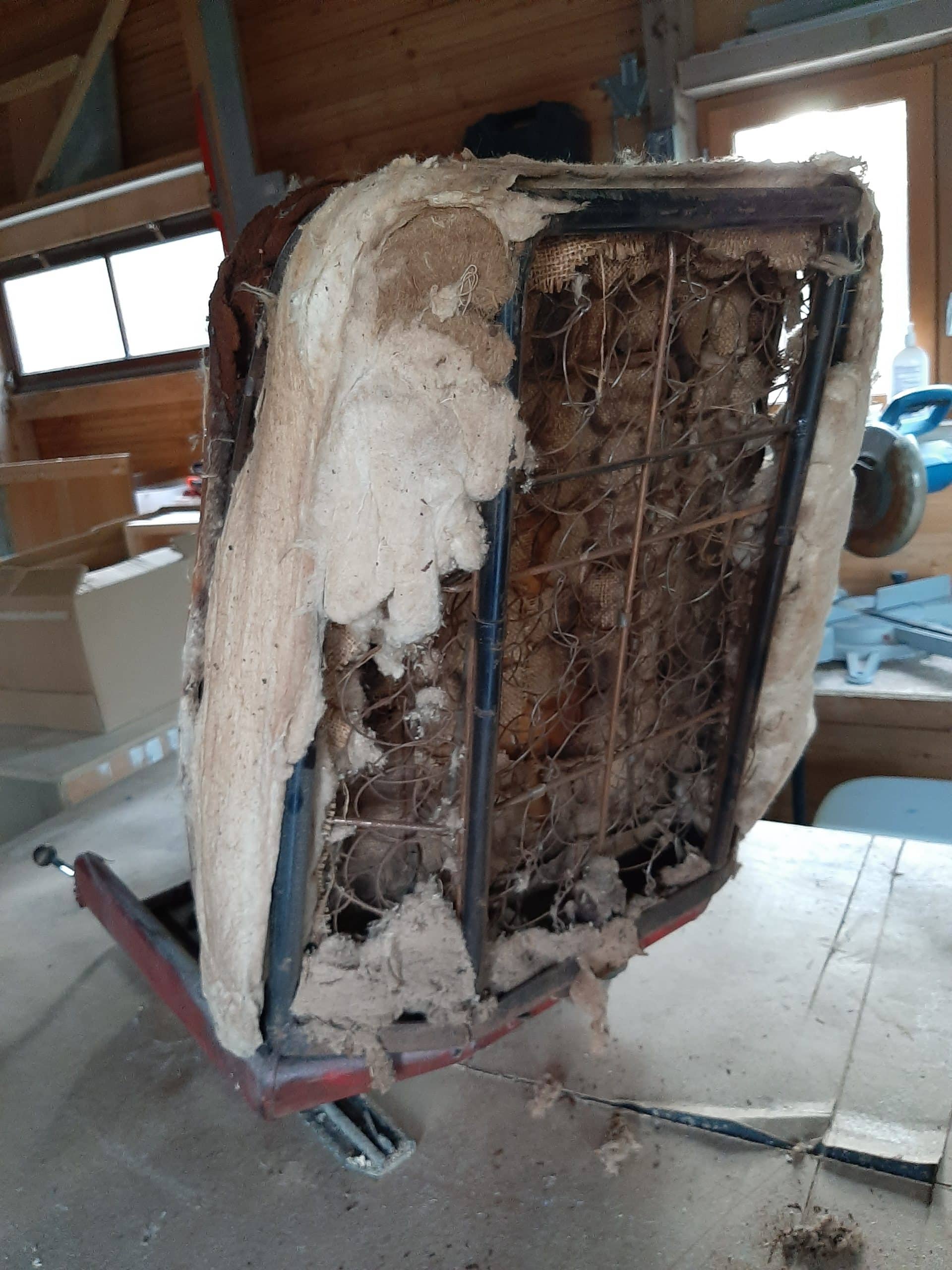 Voiture ancienne siège avant